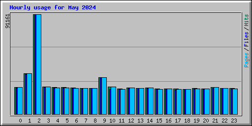 Hourly usage for May 2024