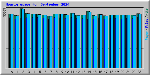 Hourly usage for September 2024